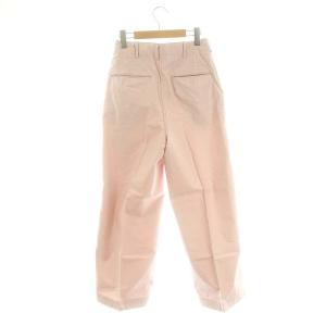 IENA 24SS モールスキンM45パンツ ワイドパンツ タック ボタンフライ 36 スモークピンク /ES OS