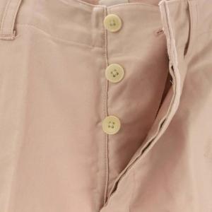 IENA 24SS モールスキンM45パンツ ワイドパンツ タック ボタンフライ 36 スモークピンク /ES OS