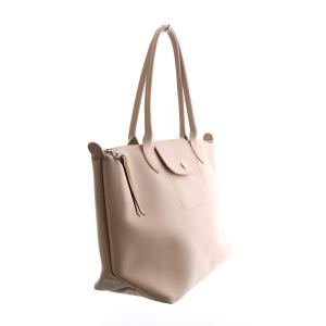 Longchamp シティ トートバッグ レザー ピンク