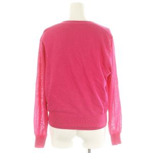 Apuweiser-riche 24SS スパンコールニットアンサンブル カーディガン 長袖 カットソー ノースリーブ 2 ピンク /HK