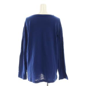 45rpm カットソー 長袖 コットン 青 ブルー