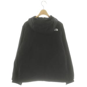 THE NORTH FACE コンパクトジャケット ブルソン フード付き フルジップ ロゴ XL 黒 ブラック