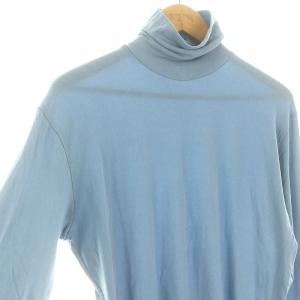 08sircus 23AW Stretch jersey super high neck ニットカットソー 長袖 タートルネック 5 ライトブルー