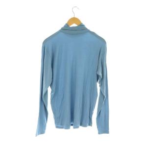 08sircus 23AW Stretch jersey super high neck ニット カットソー 長袖 タートルネック 5 ブルーグレー