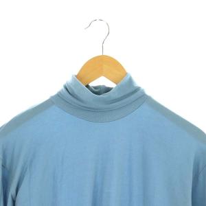 08sircus 23AW Stretch jersey super high neck ニット カットソー 長袖 タートルネック 5 ブルーグレー