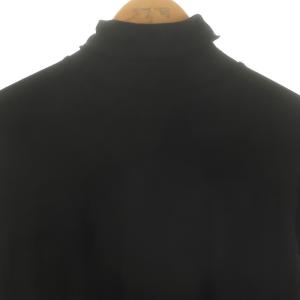 08sircus 22AW Stretch jersey super high neck ニット セーター 長袖 ハイネック 5 黒 ブラック