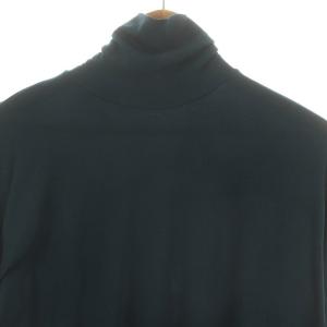 08sircus 23AW Stretch jersey super high neck ニットカットソー 長袖 タートルネック 5 ブルーグリーン
