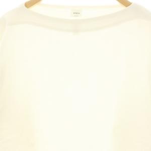 YAECA BASQUE SHIRT L/S カットソー ボートネック 長袖 L 白 ホワイト /MF OS AD