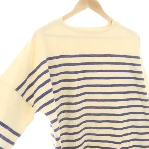 nonnative 23AW DWELLER BOAT NECK L/S TEE ボーダー カットソー 長袖 2 アイボリー