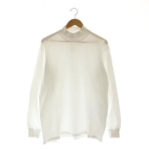 L/S Mock Neck Tee カットソー Tシャツ 長袖 モックネック 1 白 ホワイト /MI