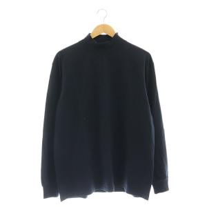 L/S Mock Neck Tee カットソー Tシャツ 長袖 モックネック 1 紺 ネイビー /MI