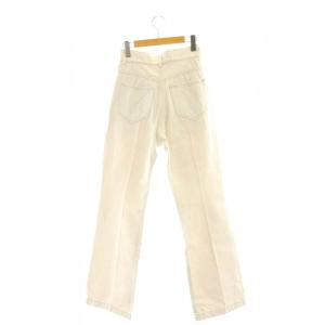 Mame Kurogouchi Floral Embossed Flare Jeans 2 オフホワイト