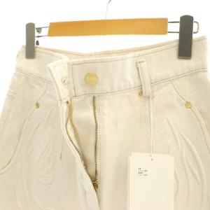 Mame Kurogouchi Floral Embossed Flare Jeans 2 オフホワイト