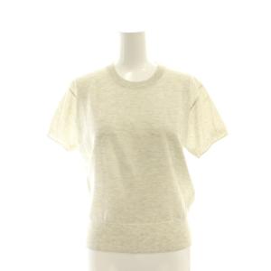 24SS LEVITA クループルオーバー ニット カットソー 半袖 F ライトグレー /DF OS