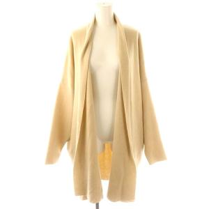 Fluffyスムースショートガウン カーディガン ニット ベージュ /HK OS