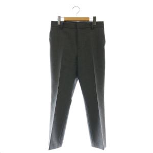 23AW W Cross Cropped パンツ フレア センタープレス 38 グレー /HK OS
