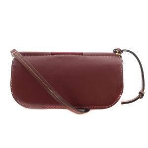 LOEWE ゲート レザー ミニウォレット ボルドー