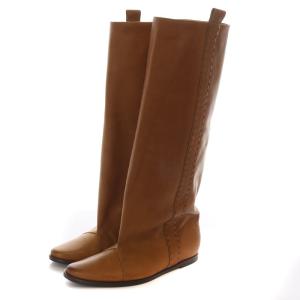 HENRY BEGUELIN レザー ロングブーツ 36 ブラウン