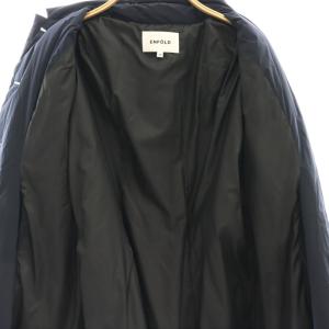 ENFOLD PANEL PADDED-COAT 38 ブラック