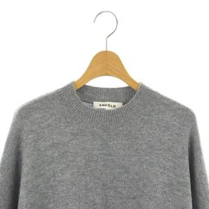 ENFOLD 24SS BI-COLOR BOX-PULLOVER 38 グレー