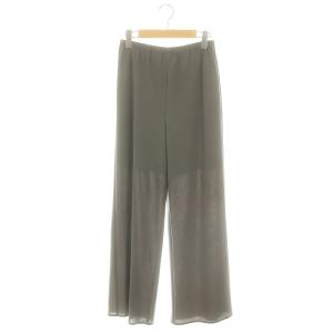 24SS バイアス イージーパンツ ウォッシャブル ワイド ストレート L グレー