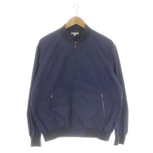 【新品】ブラミンク BLAMINK ブルゾン オーバーサイズ オーバーサイズ ウール シャツ ブルゾン コットン 0 ブルー（2024/08