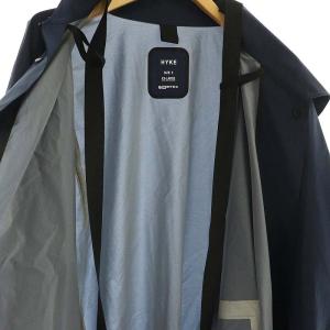 HYKE PERTEX MILITARY COAT 5 ネイビー