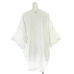BLAMINK オーバーサイズTシャツ カットソー 五分袖 3 L 白 ホワイト