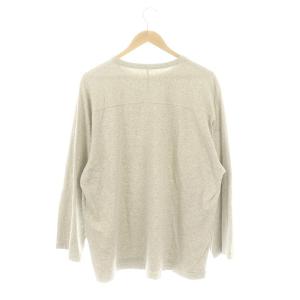 COMOLI フットボールTシャツ 長袖 3 杢グレー