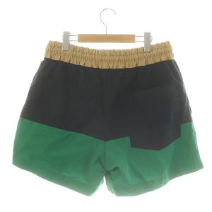 sacai マルチボーダーショートパンツ ハーフ イージー ジョガー コットン M 紺 ネイビー マルチカラー /YQ