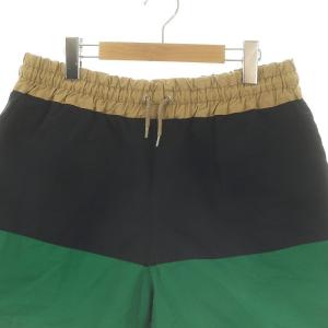 sacai マルチボーダーショートパンツ ハーフ イージー ジョガー コットン M 紺 ネイビー マルチカラー /YQ