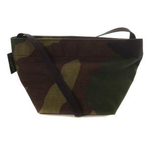 Hervé Chapelier カモフラージュ ナイロン舟型 ショルダーバッグ 緑 カーキ 1927W