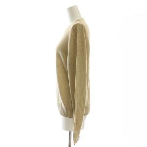 MAX MARA WEEKEND LINE リネンクルーネックニット セーター 長袖 S ベージュ /HK OS
