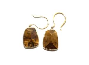 MARIHA ORGANIC GEMS タイガーアイピアス K18 ゴールド