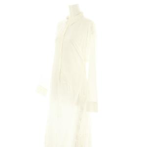 Grace Class 23AW サイドティアードシャツワンピース ロング 長袖 前開き 切替 38 白 ホワイト /ES OS