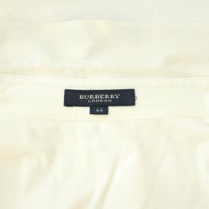 BURBERRY LONDON ノバチェック 長袖シャツ ピンタック チュニック コットン 44 白 ホワイト