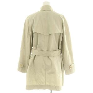 BURBERRY LONDON ノバチェック ステンカラーハーフコート アウター ベルト付き  コットン 40 M ベージュ