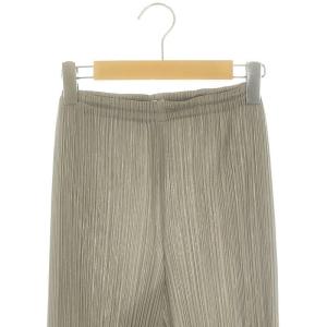 PLEATS PLEASE ISSEY MIYAKE プリーツパンツ ストレート イージー グレージュ /DO OS