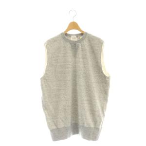 23SS SWEAT VEST ベスト チュニック丈 F 杢グレー 23SMSCU01 /MI OS