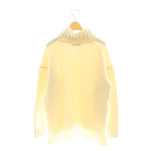 SLOANE 3G ジーロンラム×カシミヤ ドロップショルダー ニット セーター タートルネック 長袖 1 オフホワイト