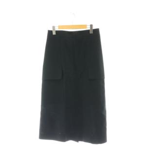 フラップポケット カーゴスカート ロング 00 黒 ブラック /HK OS