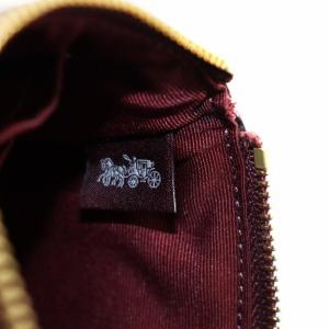 COACH シグネチャー リストレット ポーチ チューリップ ピンク 茶 ブラウン F78113