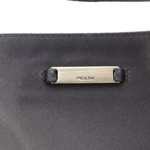 PRADA ショルダーバッグ サテン クロスボディ 黒 ブラック