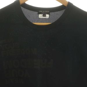 COMME des GARCONS HOMME PLUS Tシャツ カットソー 半袖 プルオーバー M 黒 ブラック