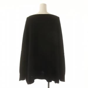 L'Appartement B/N ボリュームニット Volume Knit セーター 長袖 プルオーバー ウール F 黒 ブラック