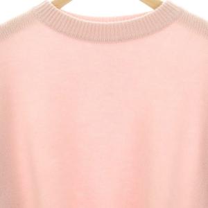 Plage ファインウールワイドクループルオーバー ニット セーター 長袖 ピンク