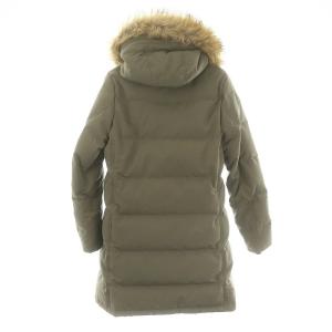 DANTON エコファーフードダウンコート S カーキ