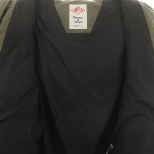 DANTON エコファーフードダウンコート S カーキ