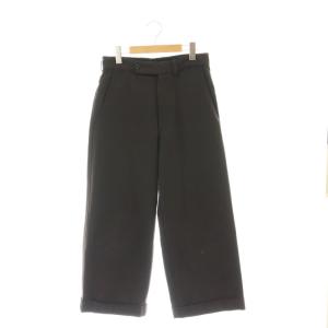 COTTON WOOL DRILL パンツ ワイド ストレート ロールアップ 1 S ダークブラウン /CX