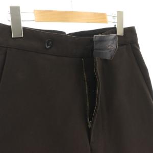 MHL. COTTON WOOL DRILL パンツ ワイド ストレート ロールアップ 1 S ダークブラウン /CX